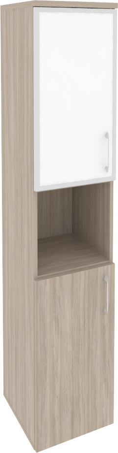 Шкаф высокий узкий левый Onix O.SU-1.4R(L) white