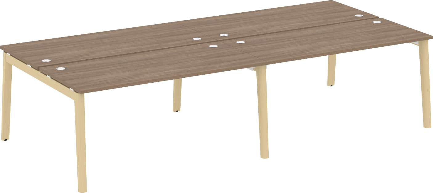 Рабочая станция на 4 рабочих места Onix Wood OW.D.RS-4.4.7