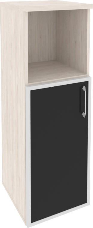 Шкаф средний узкий левый Onix O.SU-2.2R(L) black