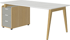 Стол руководителя Remo Rem-180.1L+Rem-32