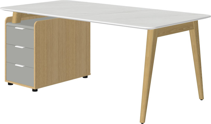 Стол руководителя Remo Rem-180.1L+Rem-32