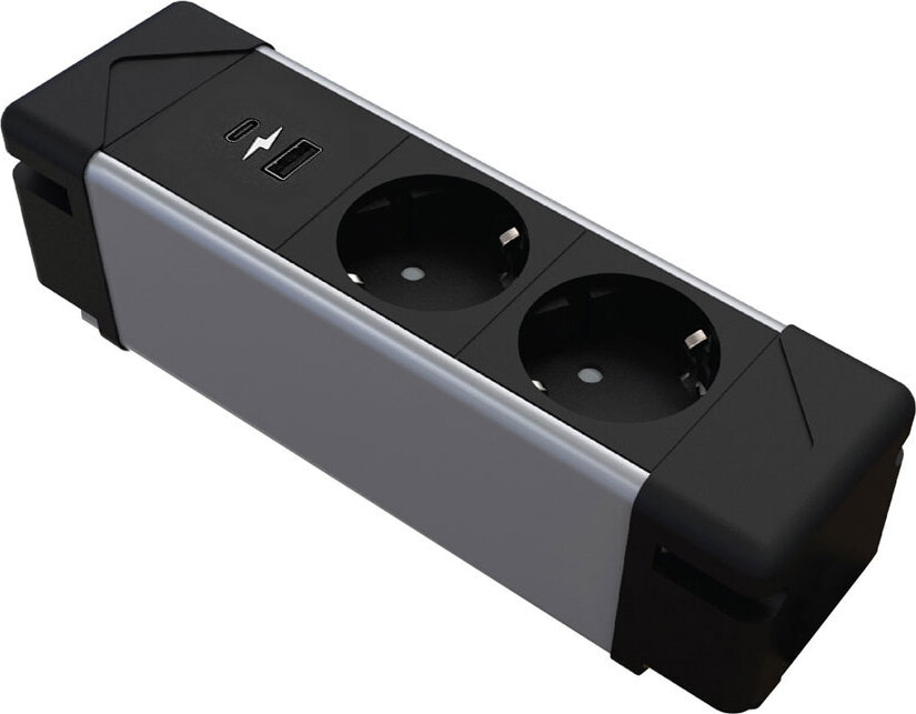 Блок электрификации Under Desk 2P+2USB A+C
