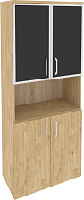Шкаф высокий широкий Onix O.ST-1.4R black