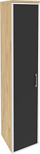 Шкаф высокий узкий левый Onix O.SU-1.10R(L) black