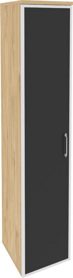 Шкаф высокий узкий левый Onix O.SU-1.10R(L) black
