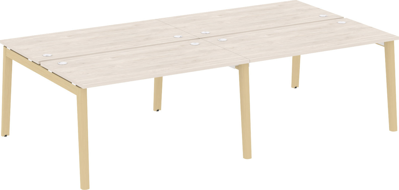 Рабочая станция на 4 рабочих места Onix Wood OW.D.RS-4.3.7