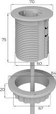 Розеточный блок POWER GROMMET G5201-1UC