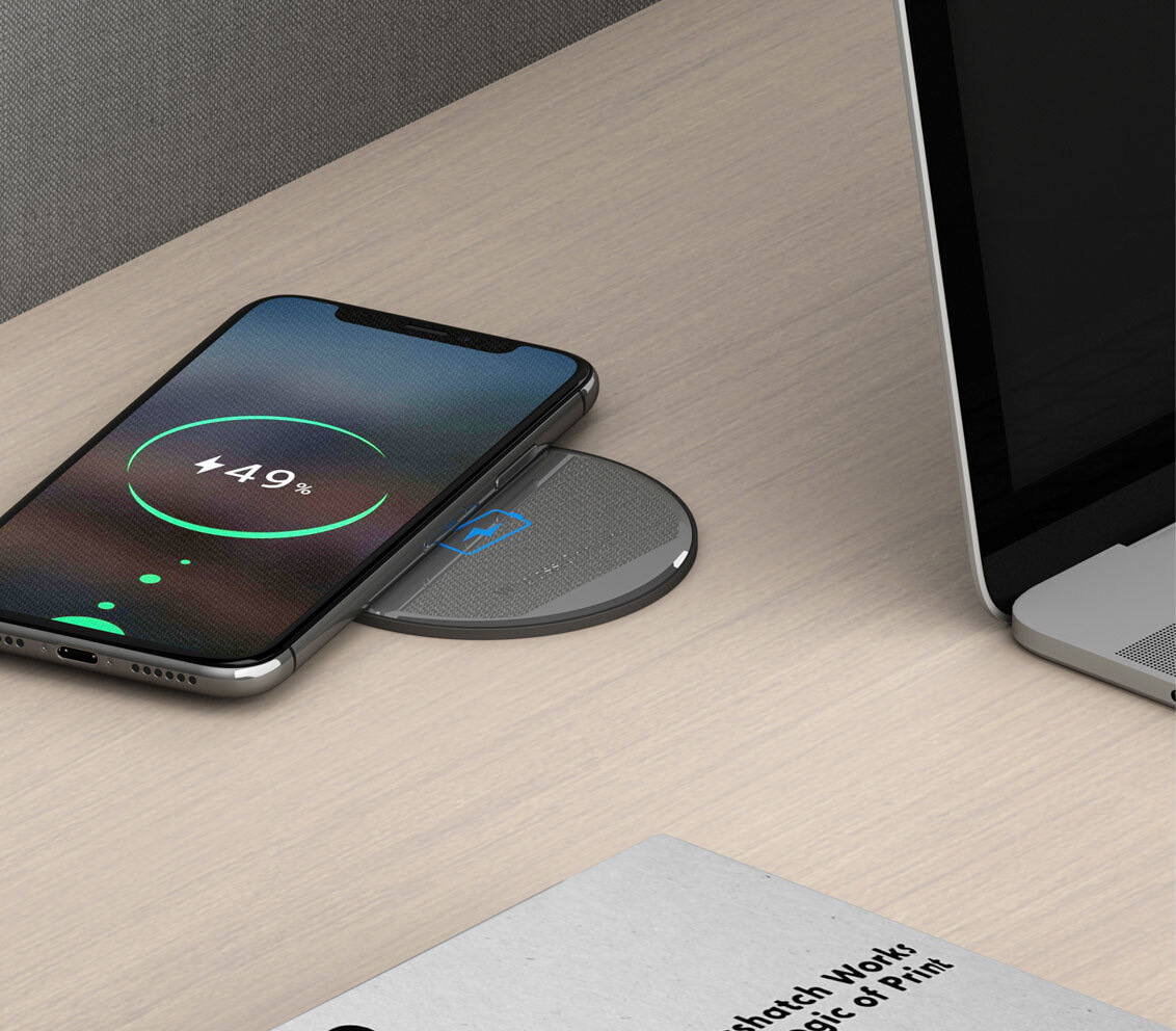 Беспроводная встраиваемая зарядка Solocharger